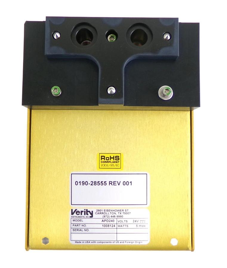 Used Verity Instruments 1008124 Laser Optical Module APD240 AMAT 0190-28555 Working