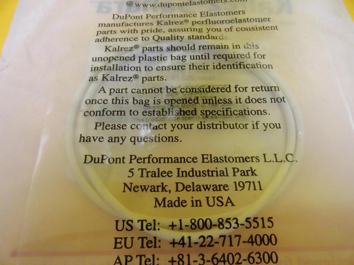 DuPont AS-568A O-Ring Seal Kalrez Sahara AMAT 3700-00209 Lot of 3 New