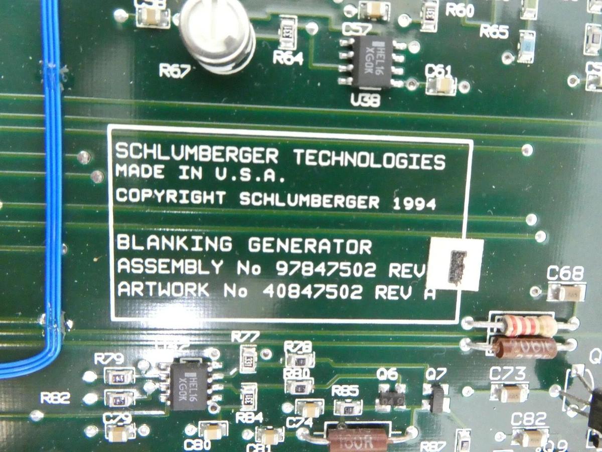 Used Schlumberger 97847502 Blanking Generator PCB 40847502 IDS-1000 Surplus