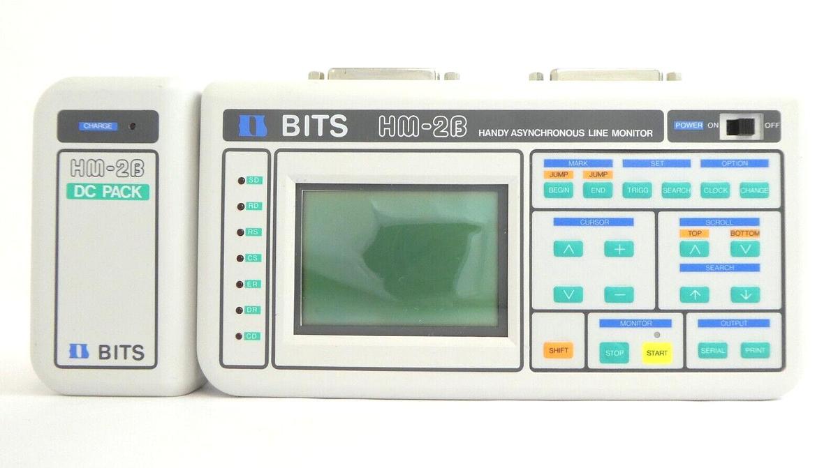 Used BITS HM-2B Handy Asynchronous Line Monitor with DCP-2B Spare Surplus