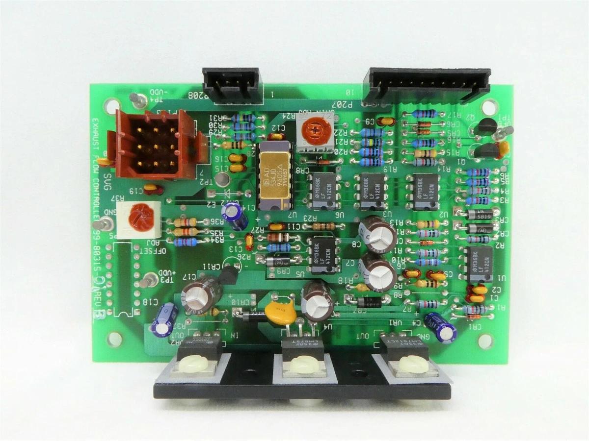 Used SVG Silicon Valley Group 99-80315-01 Exhaust Flow Controller PCB Rev. B Working
