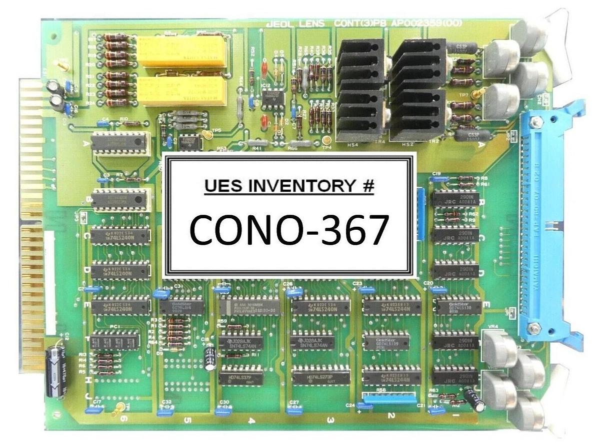 Used JEOL AP002359(00) Lens Control PCB Card LENS CONT(3)PB JSM-6300F SEM Working