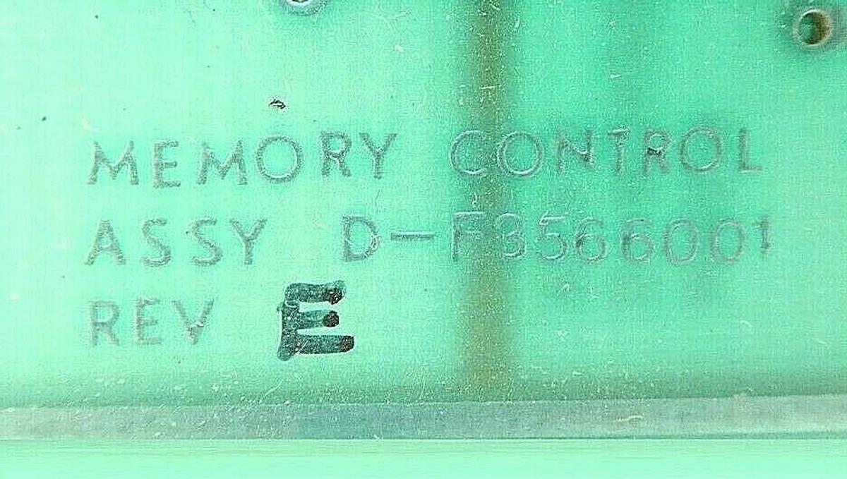 Used Varian Semiconductor VSEA D-F3566001 Memory Control PCB Card Rev. E Working