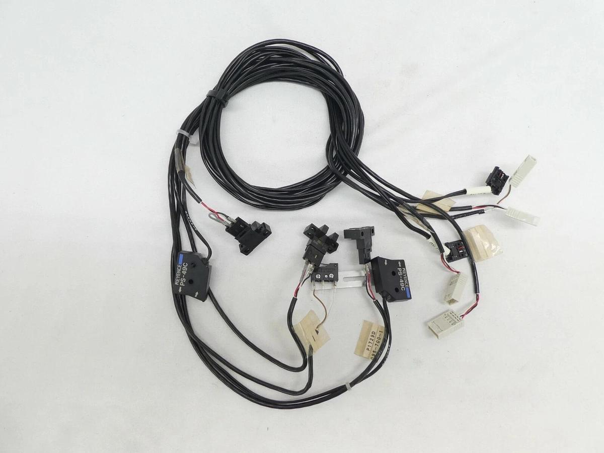Used Nikon NSR Beam Sensor Kit Sunx SC-MIL SC-T8J Keyence FS-V1 NSR-S307E Working