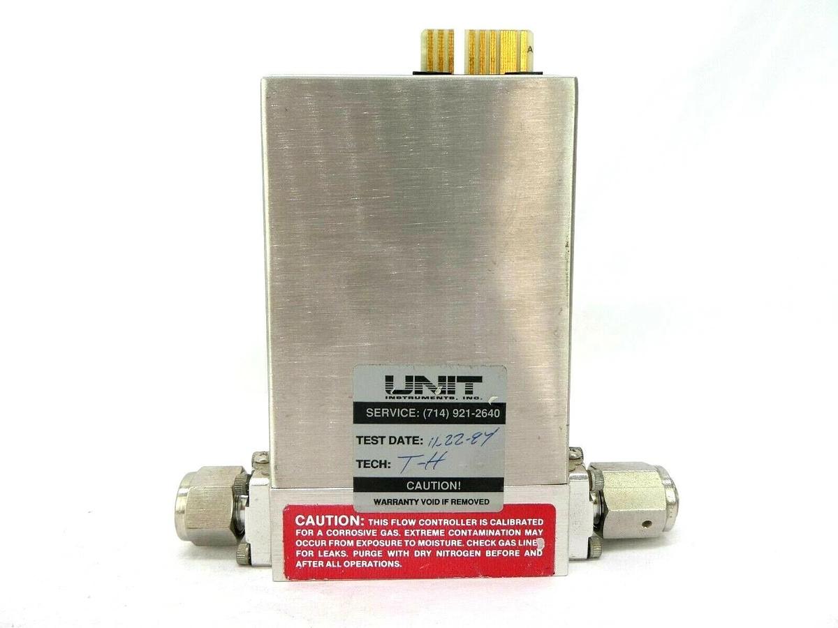 Used UNIT Instruments UFC-8160 Mass Flow Controller MFC 100 SCCM SiH2Cl2 Working