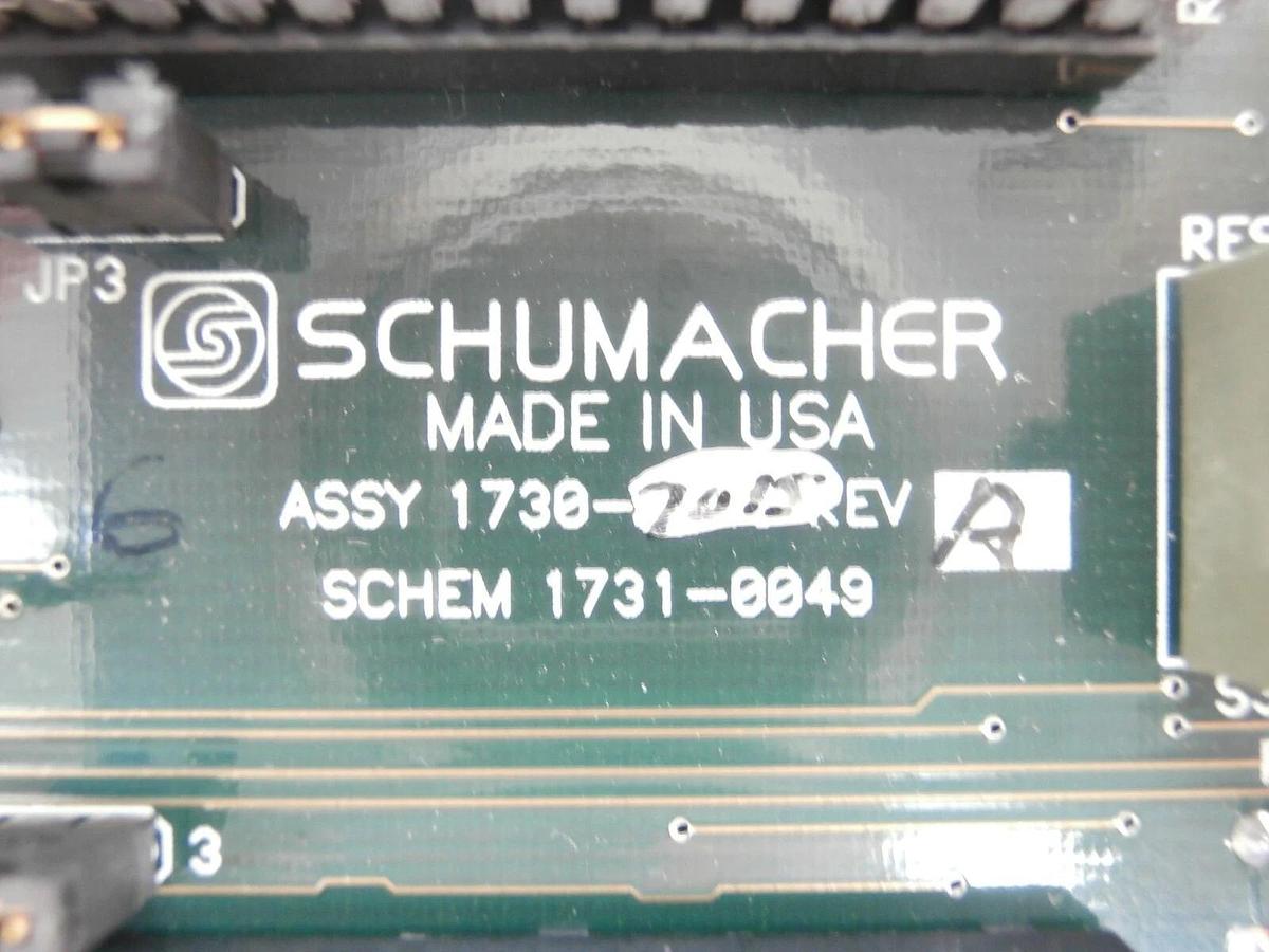Used Schumacher 1730-7015 Pneumatic System CPU Board PCB 3500-0030 Working Surplus