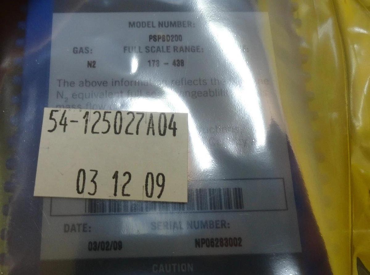 Used Celerity PSPBD200 Mass Flow Controller MFC 54-125027A04 IN2 500 SCCM N2 New