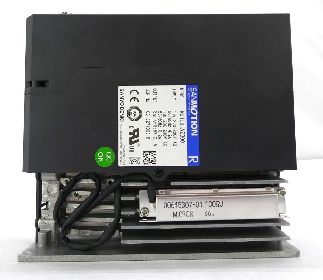 Used Sanyo Denki RS1L01AZB00 Servo Drive SANMOTION R Reseller Lot of 4 Working