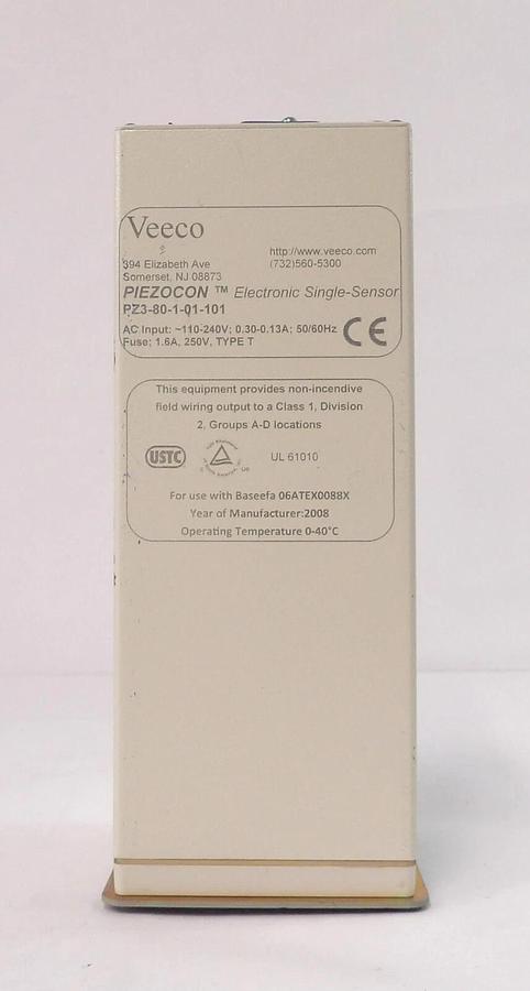 Used Veeco PZ3-80-1-01-101 Gas Concentration Sensor Controller PIEZOCON Working