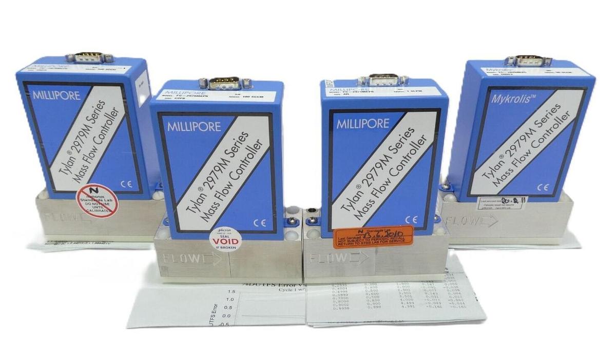 Used Millipore FC-2979MEP5 Mass Flow Controller MFC Reseller Lot of 4 OEM Refurbished