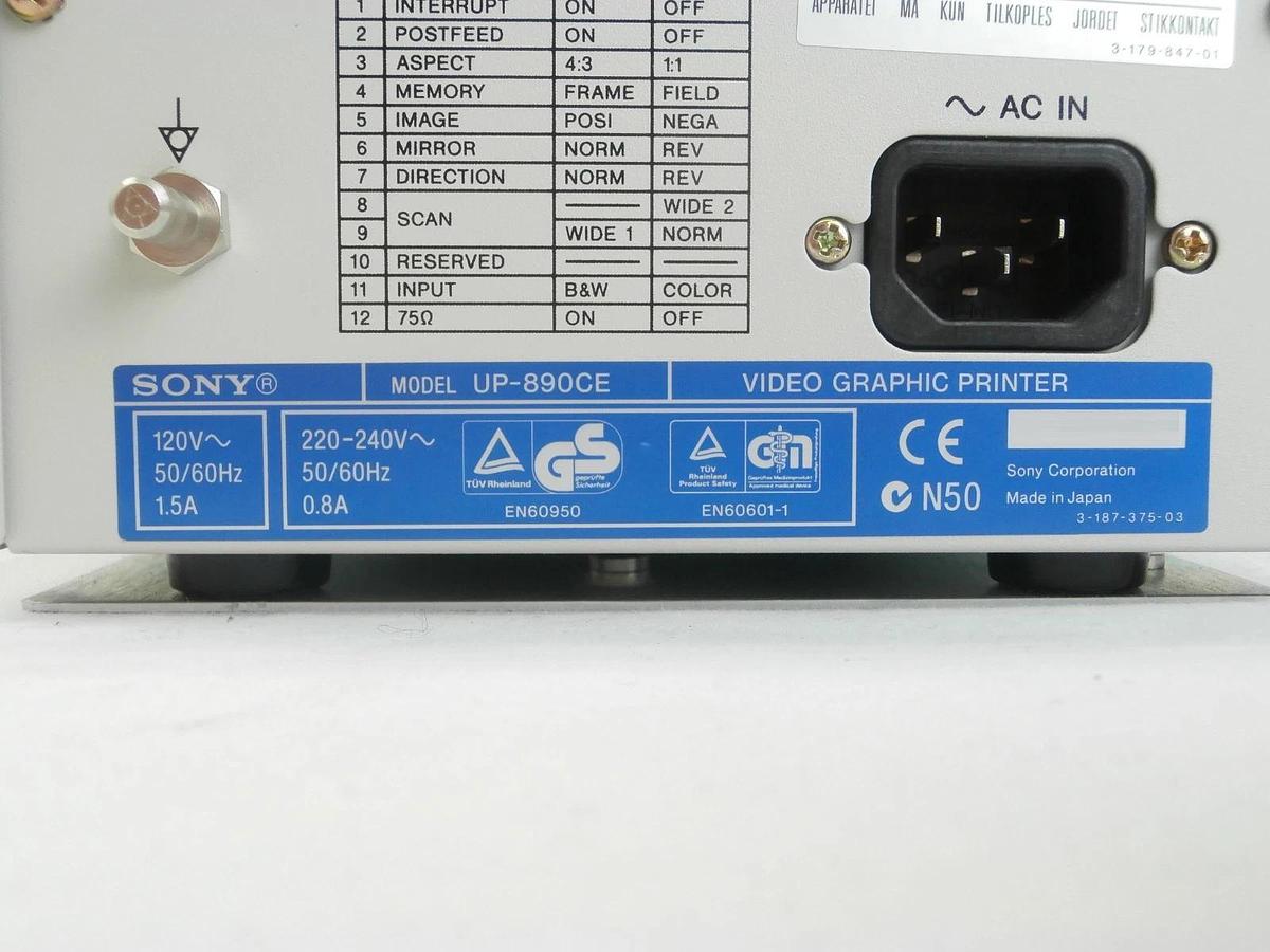 Used Sony UP-890CE Video Graphic Printer B&W Analog Used Working