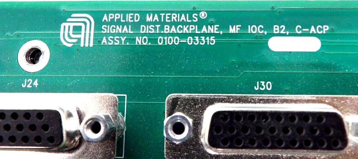 Used AMAT Applied Materials 0100-03315 MF IOC B2 C-ACP Signal Dist Backplane Working