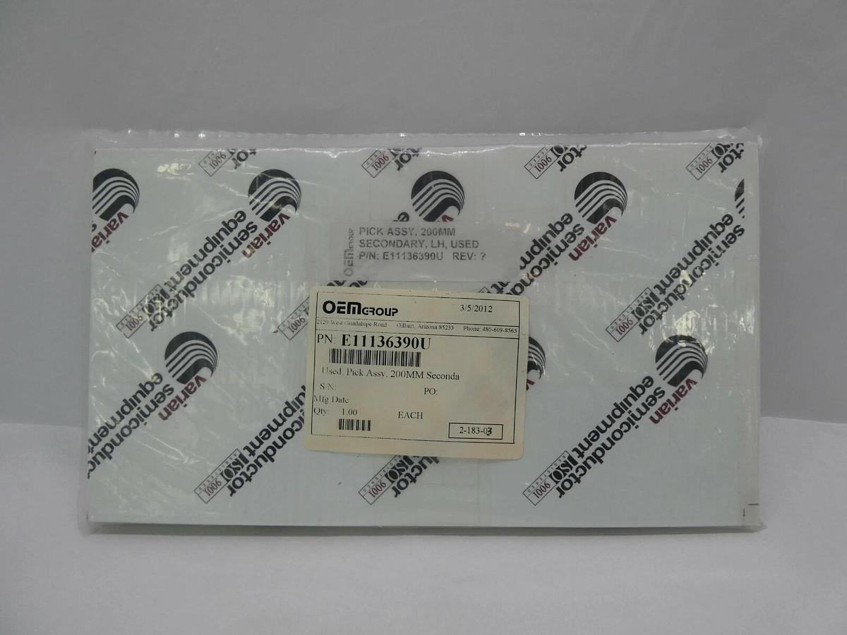 Refurbished Varian Ion Implant E11136390 200mm RH Secondary Pick Assembly OEM Refurbished