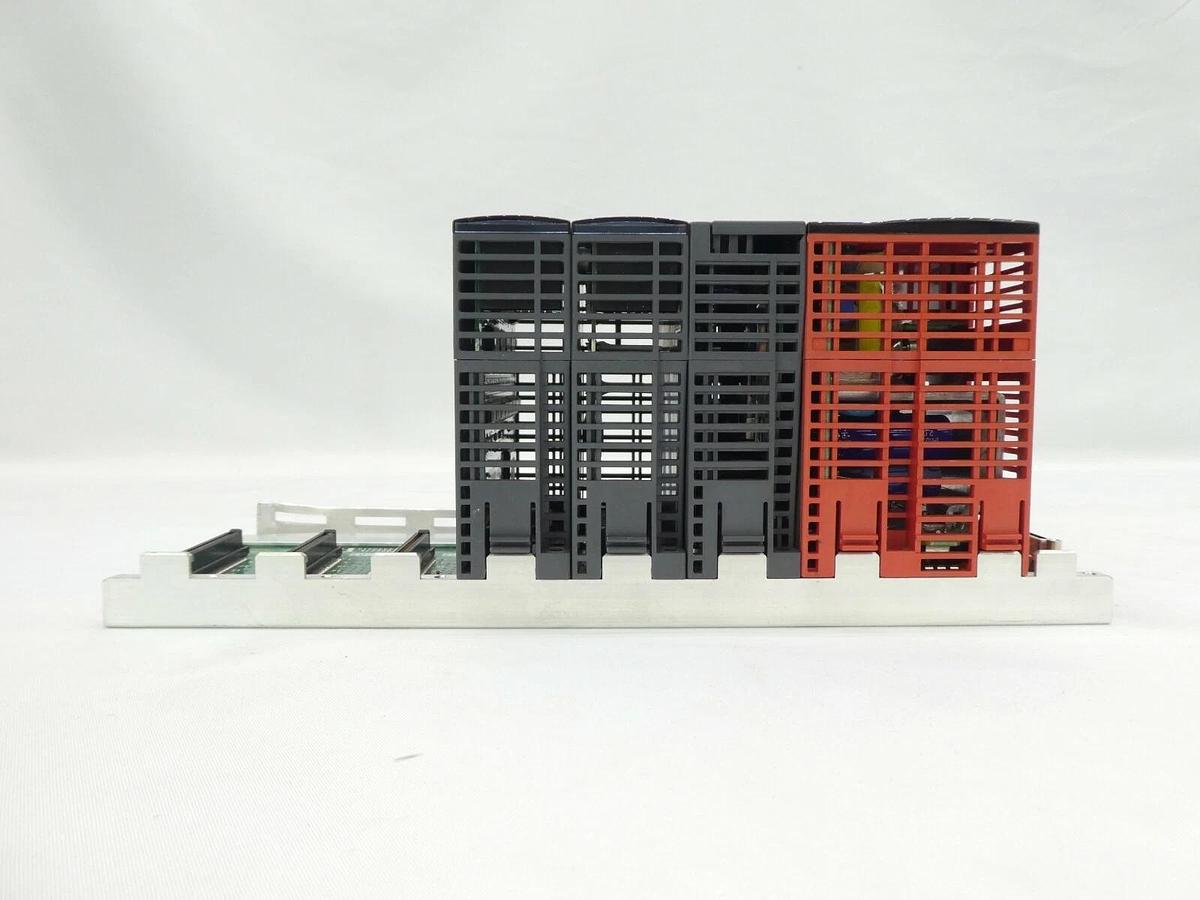 Used Mitsubishi MELSEC-Q PLC Control Assembly Q02HCPU QX42 QY41P Damaged Case As-Is