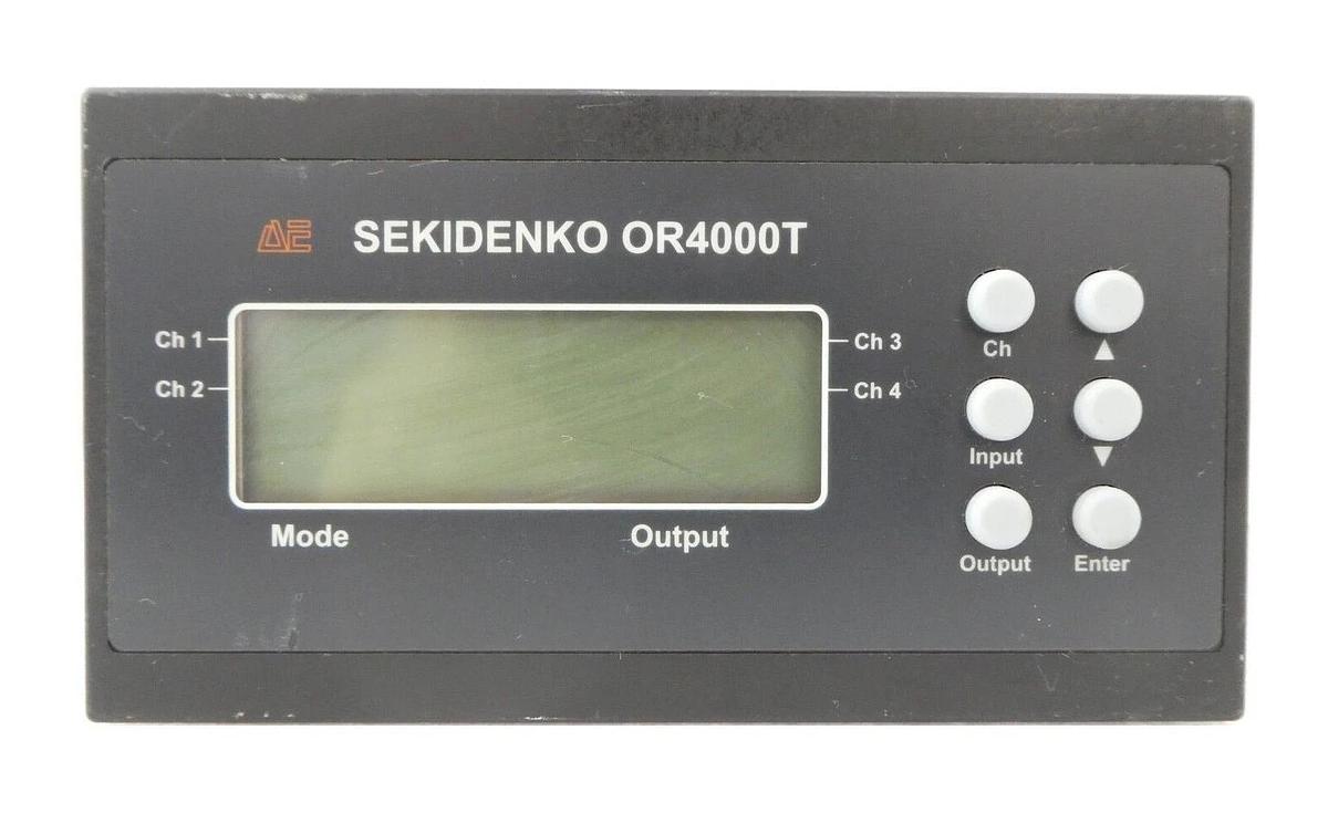 Used AE Sekidenko 955-3032-00 3-Channel Temperature Pyrometer OR4000T Working Surplus