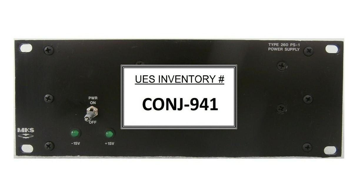 Used MKS Instruments 260PS-1 Power Supply Type 260 PS-1 Working Surplus