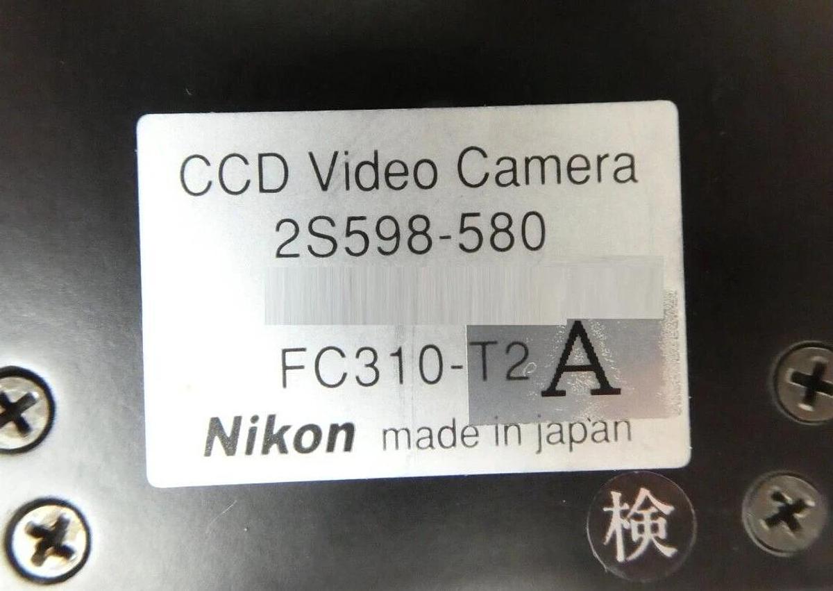Used Nikon 2S598-580 CCD Video Camera FC310-T2 Assembly with Mount NRM-3100 Working