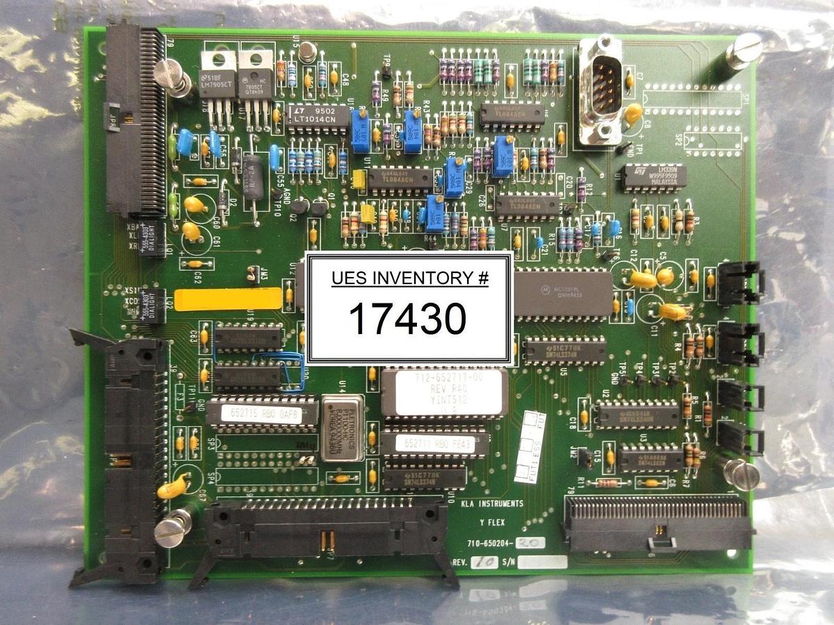 Used KLA Instruments 710-650204-20 Y Flex Board PCB 2132 200mm Wafer Used Working