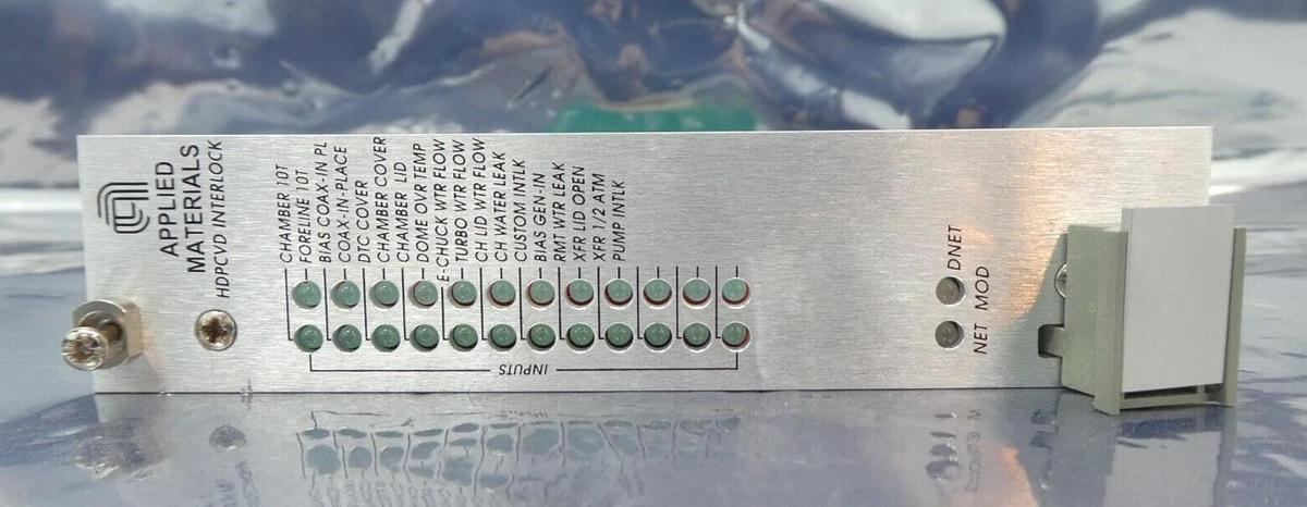 Used MKS Instruments AS00269R-01 HDPCVD Interlock PCB 0100-01396 Working Surplus