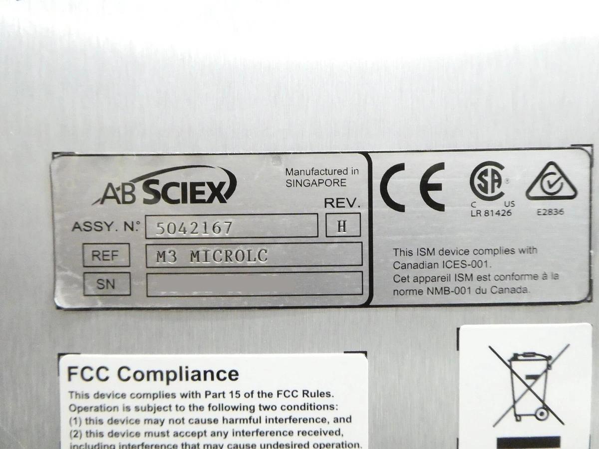 Used AB Sciex 5042167 M3 MicroLC Autosampler System eksigent Untested Surplus