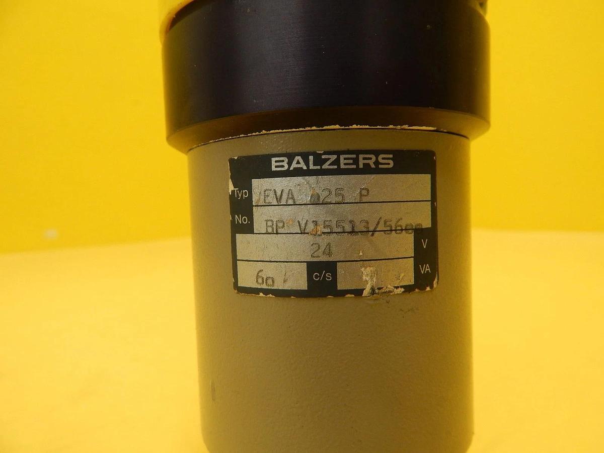 Used Balzers EVA 025 P Vacuum Right Angle Valve BP V15 513 BPV15513 Used Working