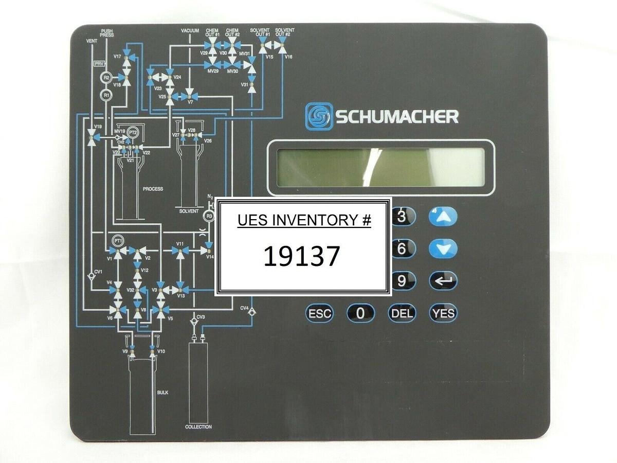 Used Schumacher 1495-3175-A ChemGuard Operator Interface Panel 1730 PCB 1731-3013