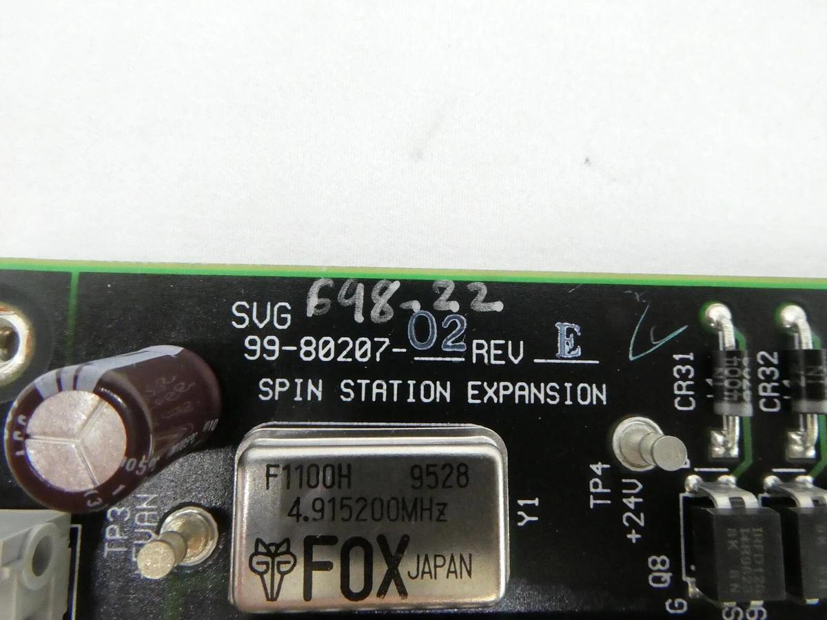 Used SVG Silicon Valley Group 99-80207-02 Spin Station Expansion Board PCB Rev. E 90S
