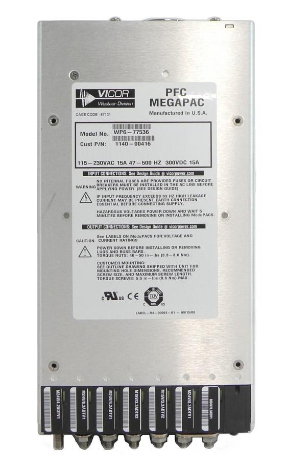 Used Vicor WP6-77536 Power Supply MegaPAC AMAT Applied Materials 1140-00416 Working