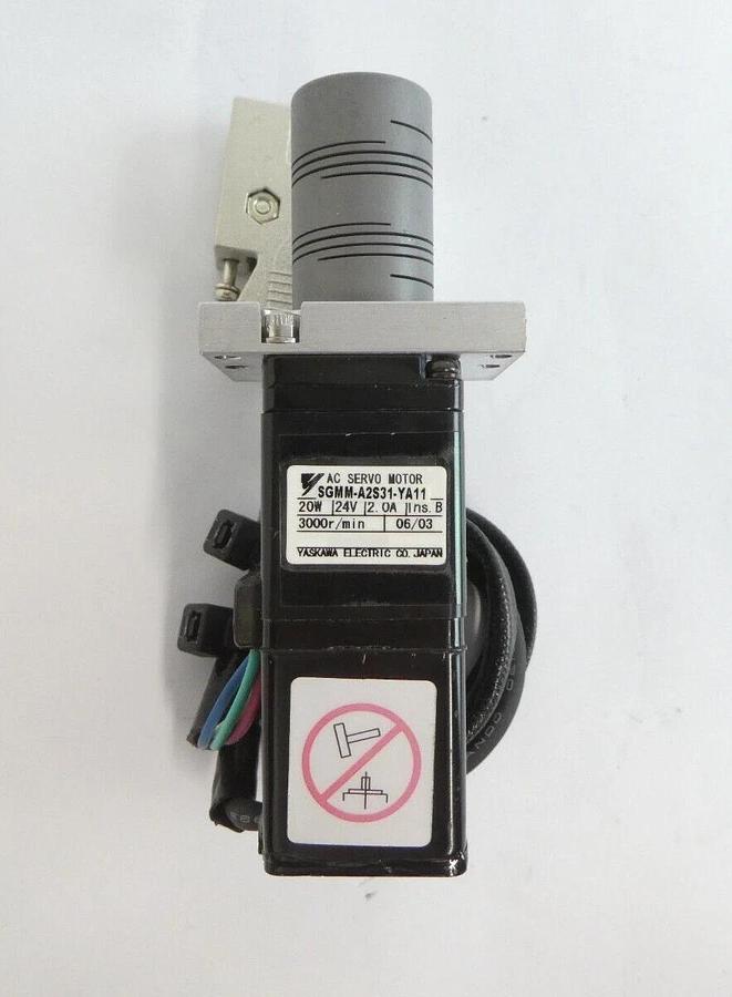 Used Yaskawa SGMM-A2S31-YA11 AC Servo Motor Reseller Lot of 2 Working Surplus