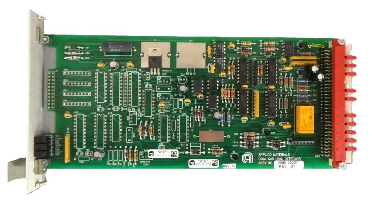 Used AMAT Applied Materials 0090-05327 Dual Gas Leak Detector PCB Working Surplus