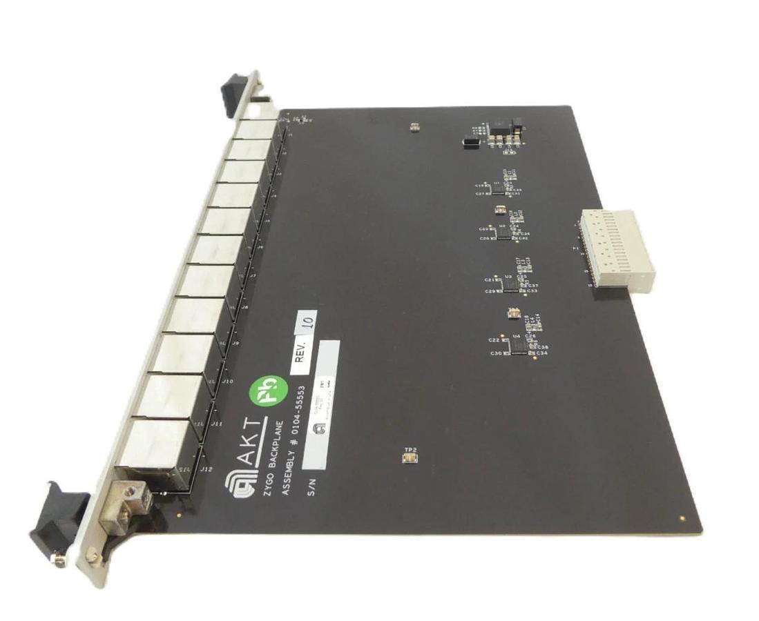 Used AKT 0104-55553 Zygo Backplane PCB Card 0114-55553 AMAT Working Surplus
