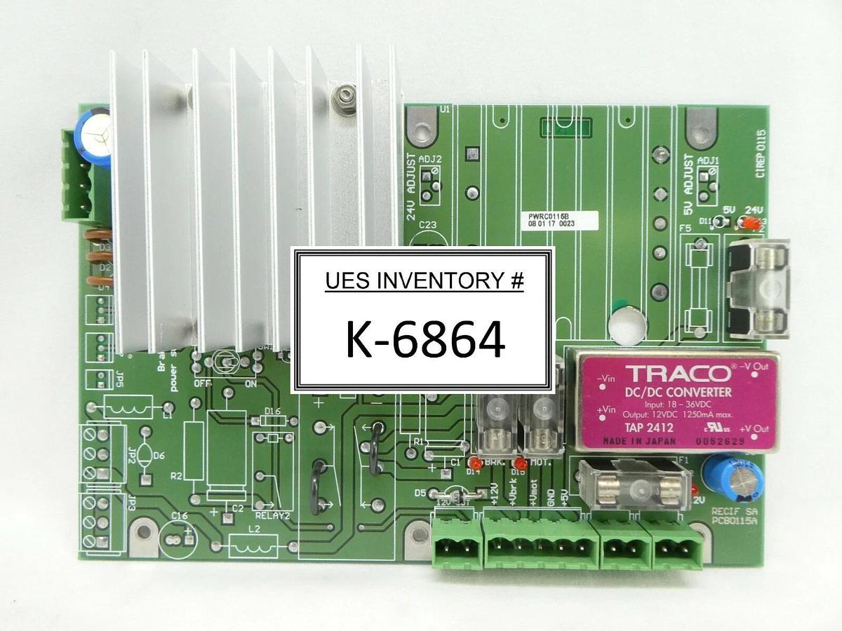 Used RECIF Technologies PWRC0115B DC/DC Converter Board PCB PCB0115A Working Surplus