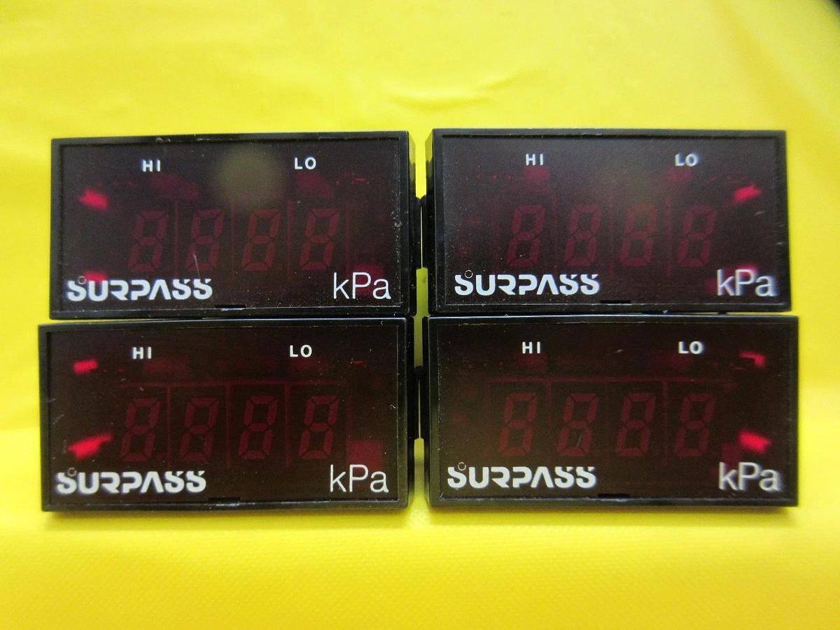 Used Surpass DV-5000R Digital Pressure Sensor Monitor Display 300 kPa Lot of 4 Used