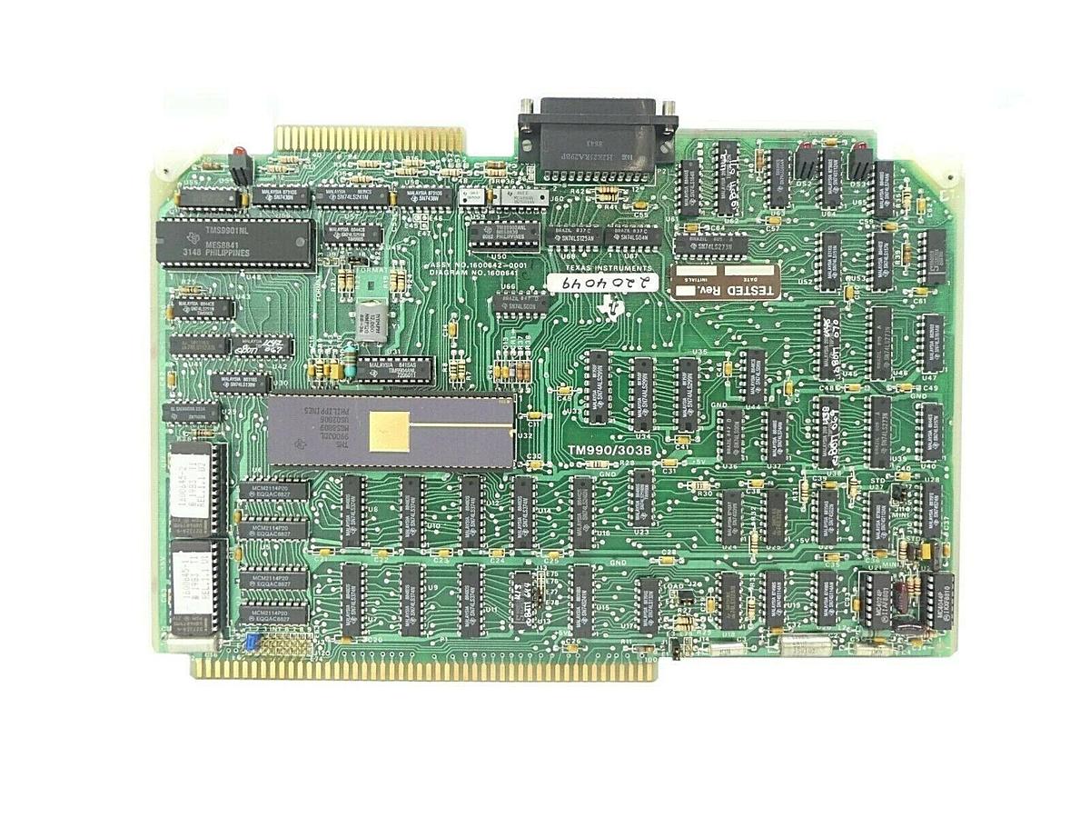 Used Texas Instruments 1600642-0001 1 Disc Control PCB Card TM990/303B Varian 2204049