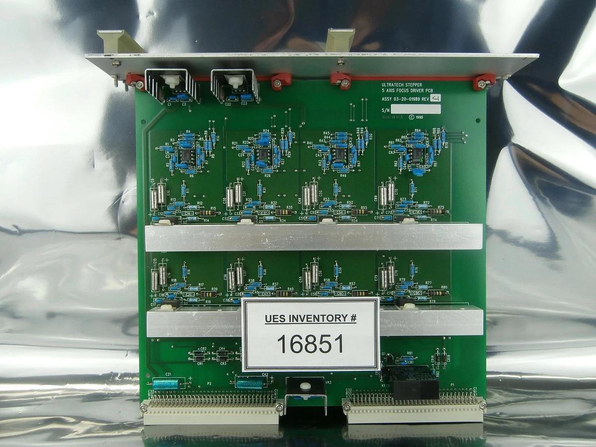 Used Ultratech Stepper 03-20-01989 5 Axis Focus Driver WAS PCB Card Titan Used