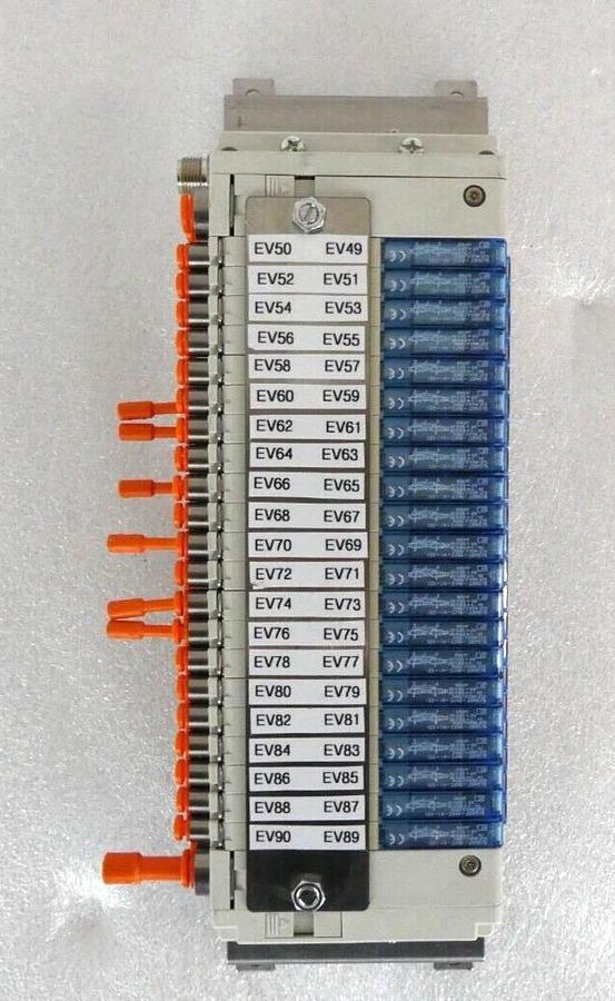 Used SMC IN587-21 21-Port Pneumatic Manifold SJ2A60T-5NFZ-N1-X21 Working Surplus