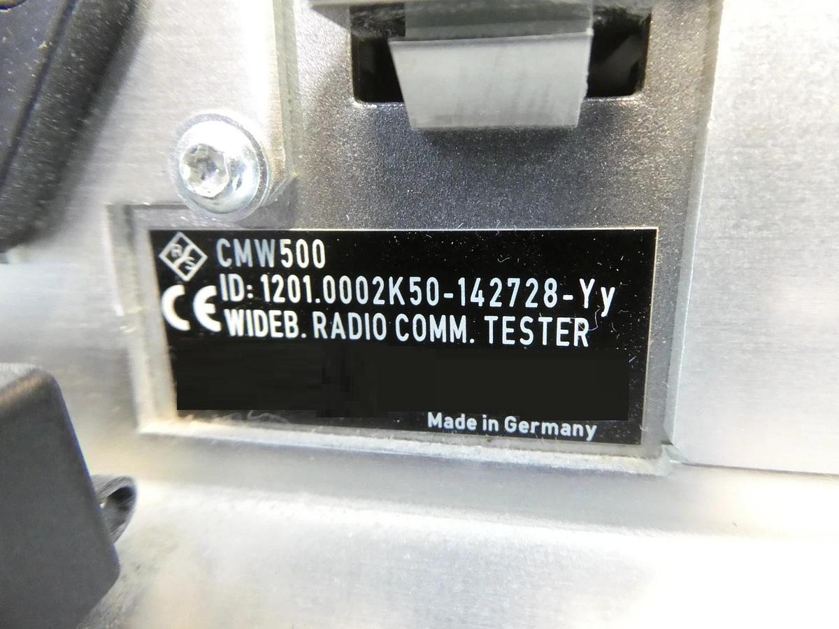 Used Rohde & Schwarz 1201.0002K50 Wideband Radio Comm Tester CMW 500 V 3.7.40