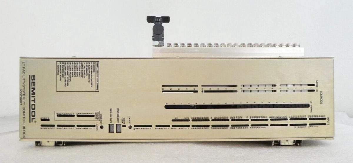 Used Semitool 900T0097-507 23882 LT Facility System I/O Block Unit 23836-501 Working