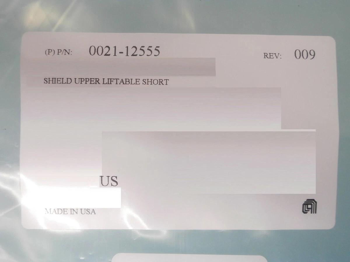 AMAT Applied Materials 0021-12555 Shield Upper Liftable Short PVD New Surplus