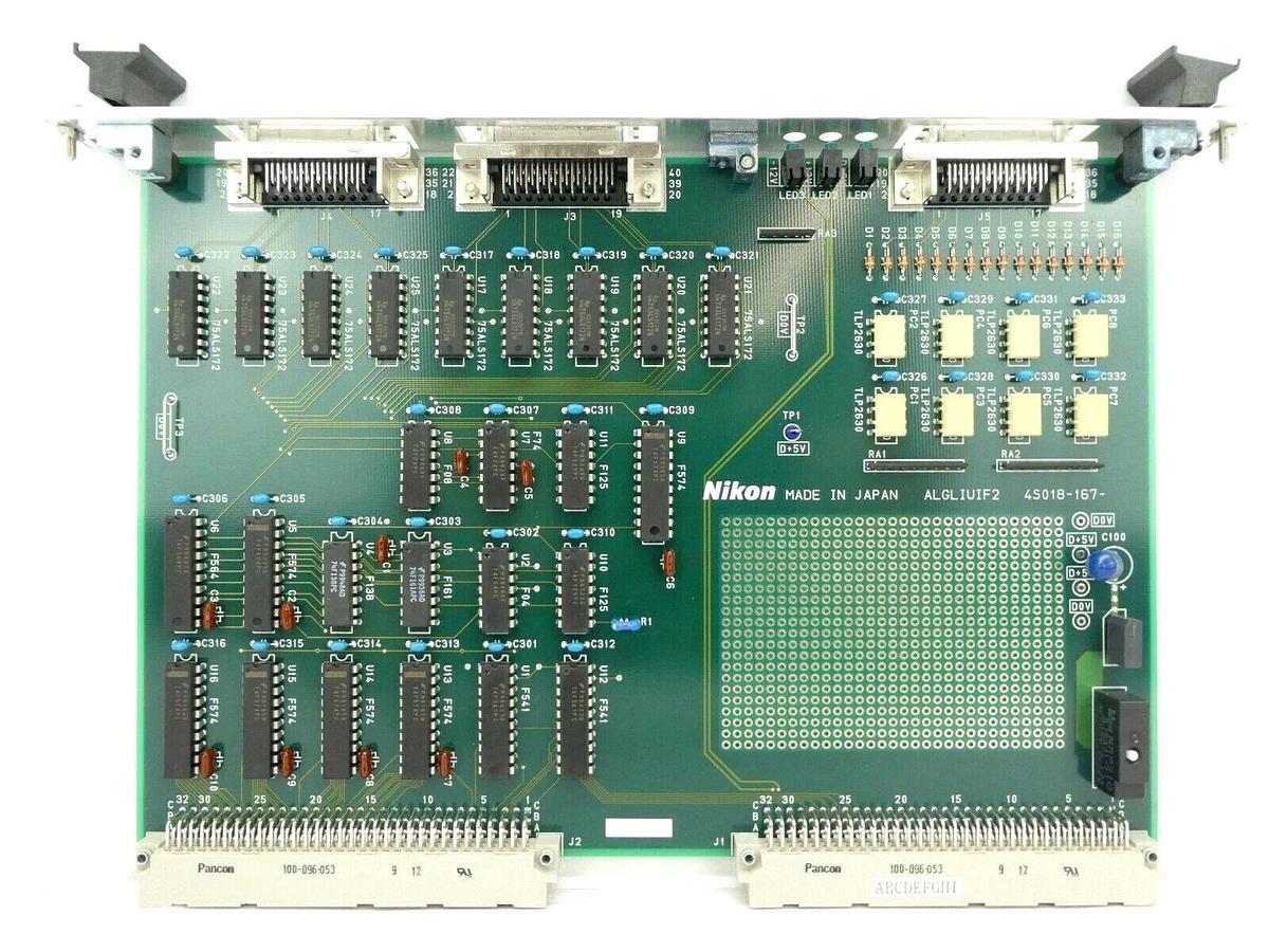 Used Nikon 4S018-167 Inferometer Relay PCB Card ALGLIUIF2 NSR Series Working Spare