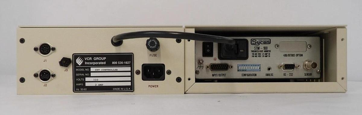 Used VCR Group IRT Stage Controller with Thickness/Rate Monitor STM-100