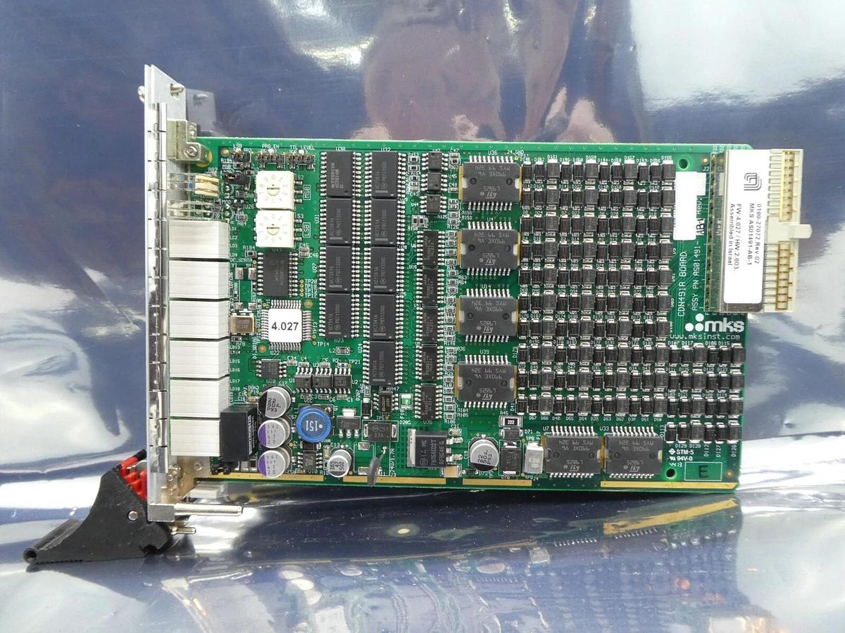 Used MKS Instruments AS01491-AB-1 PCB Card CDN491R AMAT 0190-27072 Lot of 2 Working