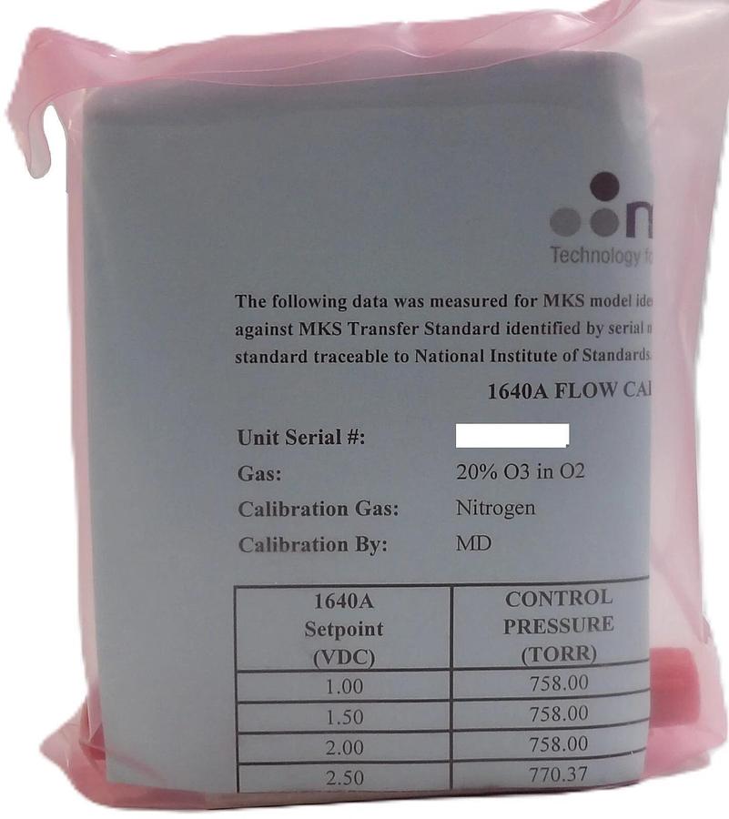 MKS Instruments 1640A-34922 Mass Flow Controller MFC 4000 SCCM O2 Lot of 4 New