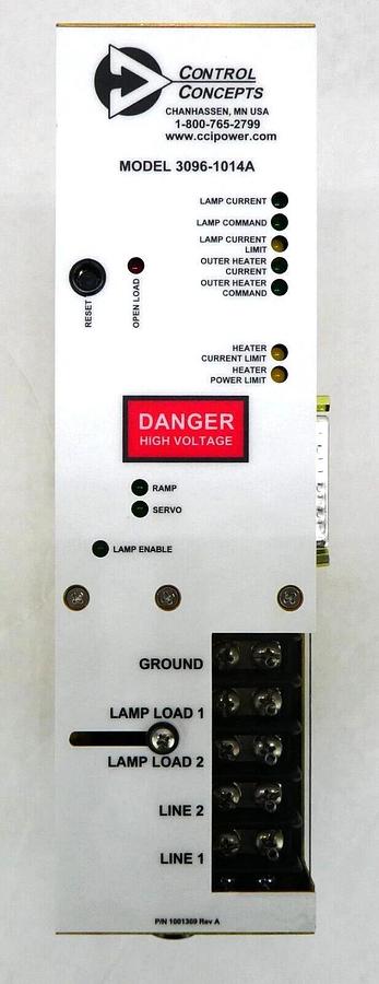 Used Control Concepts 3096-1014A SCR Power Controller AMAT 0190-46114 Working Surplus