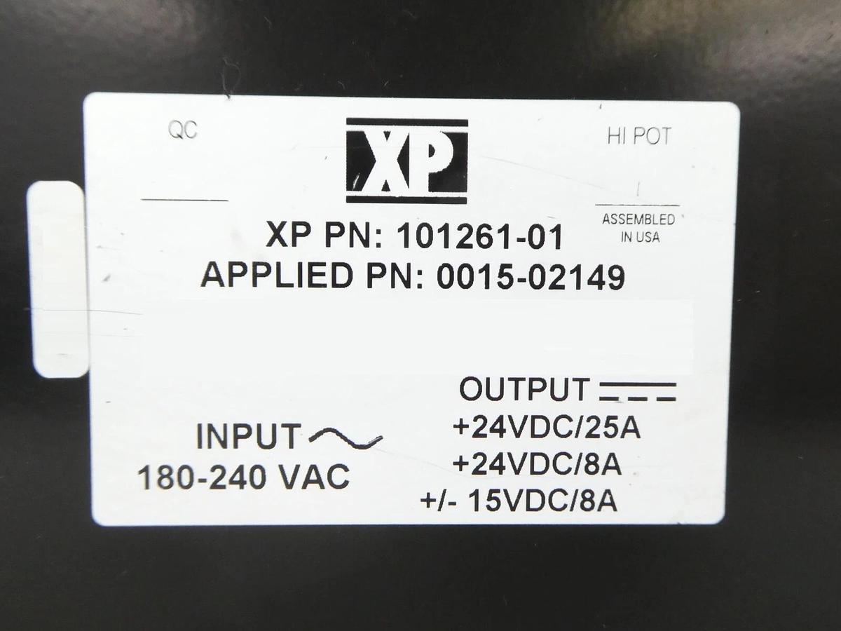 Used XP Power 101261-01 Power Supply AMAT Applied Materials 0015-02149 Working Spare