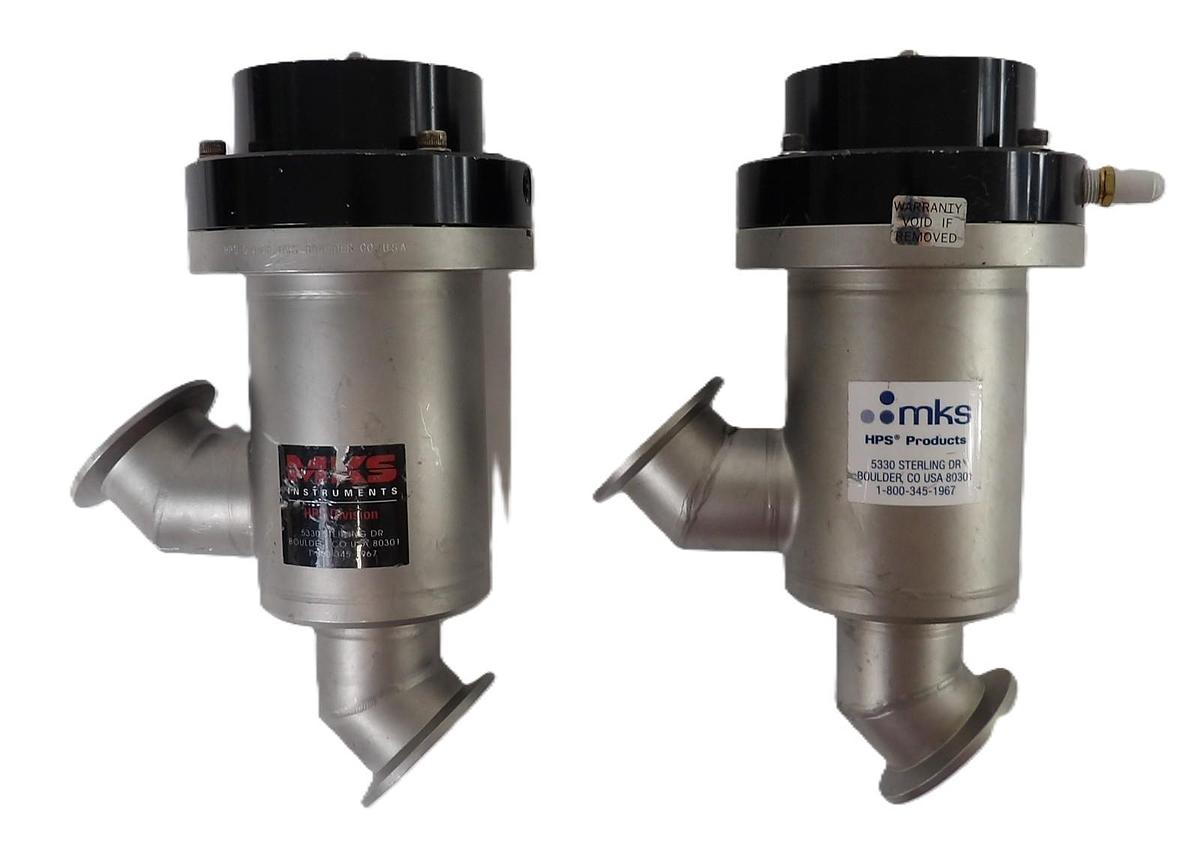 Used MKS Instruments 162-0040K Angle Valve Reseller Lot of 2 Working Surplus