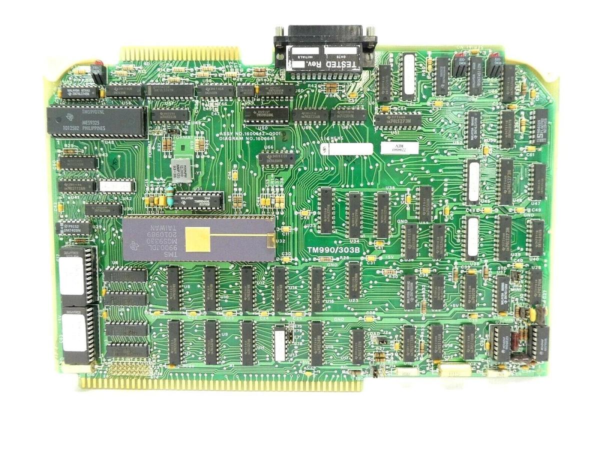 Used Texas Instruments 1600642-0001 Disc Control PCB Card TM990/303B Varian 2204049