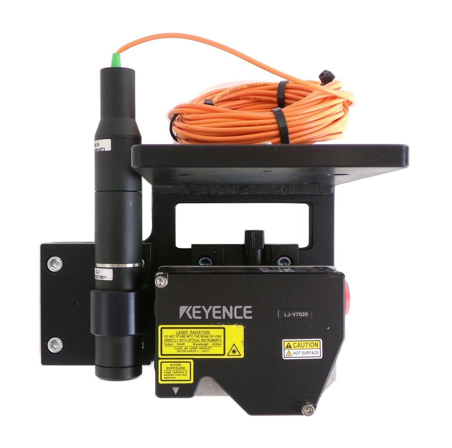 Used Keyence LJ-V7020 Laser Head Sensor Assembly with MG70 CL3 DTS25/M Surplus
