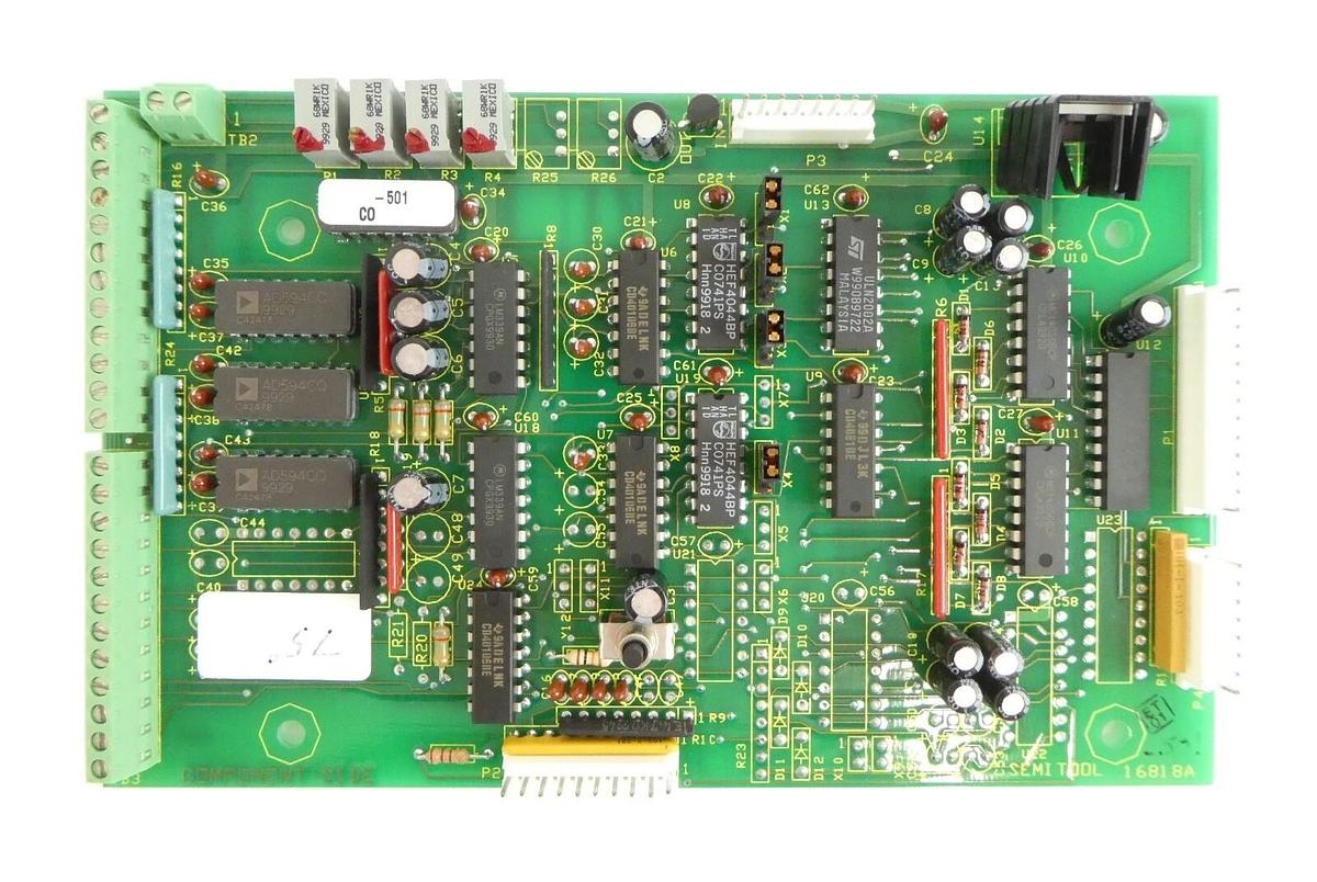 Semitool 16818-501 6 Channel Overtemp No Temp PCB Board 16818 New Surplus