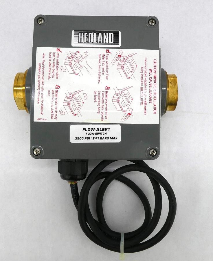 Used Hedland H704B-010-F1 Flow-Alert Flow Meter HLIT 290 Lot of 4 New Surplus